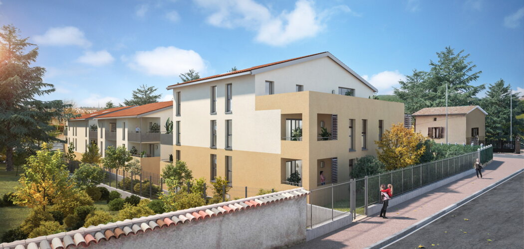 Programme immobilier neuf L'Ansa - Anse appartements neufs près du parc de la Roseraie (69480) - Référence : 17595