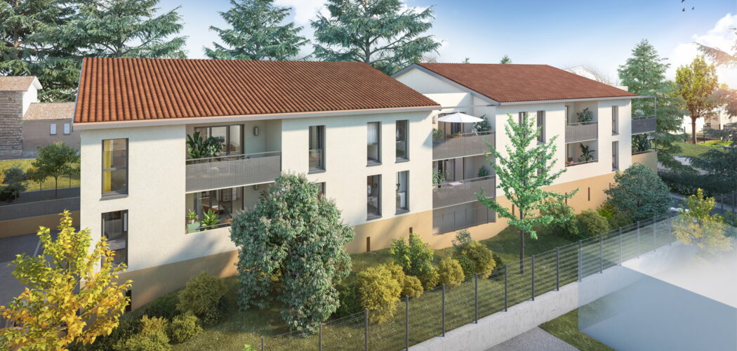 Programme immobilier neuf L'Ansa - Anse appartements neufs près du parc de la Roseraie (69480) - Référence : 17595