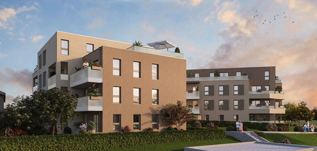 Programme immobilier neuf COEUR DENSE (RC) - Anse résidence contemporaine dans un cadre verdoyant (69480) - Référence : 11624
