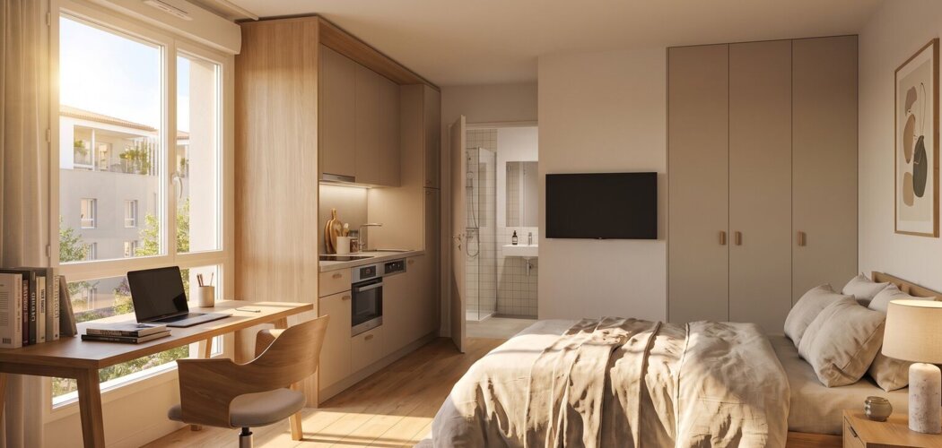 Programme immobilier neuf CITY'ZEN - BRON - Bron investissement étudiant aux portes de Lyon (69500) - Référence : 18224