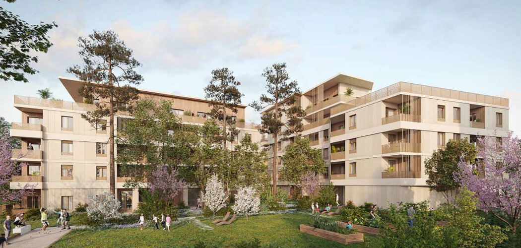 Programme immobilier neuf URBANATURA - Bron quartier de la Clairière à proximité du tram T2 (69500) - Référence : 11867