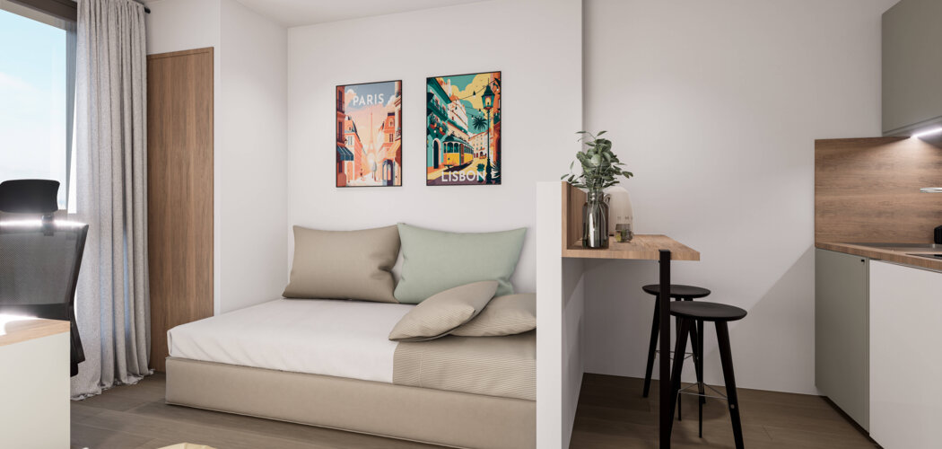Programme immobilier neuf LE STUDEO - Bron résidence étudiante à deux pas des pôles universitaires lyonnais (69500) - Référence : 16066
