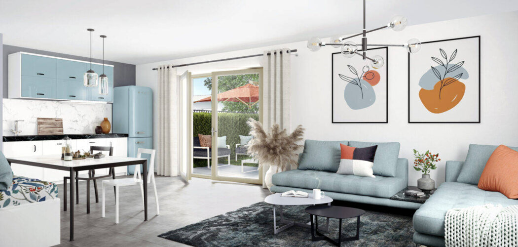 Programme immobilier neuf Les Allées du Chateau - Charly : Résidence T2–T6 avec cadre villageois et confort optimisé proche des commodités (69390) - Référence : 14311