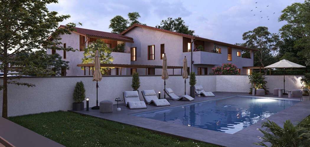 Programme immobilier neuf Arpège - Chasselay centre-bourg à pied et piscine (69380) - Référence : 18551