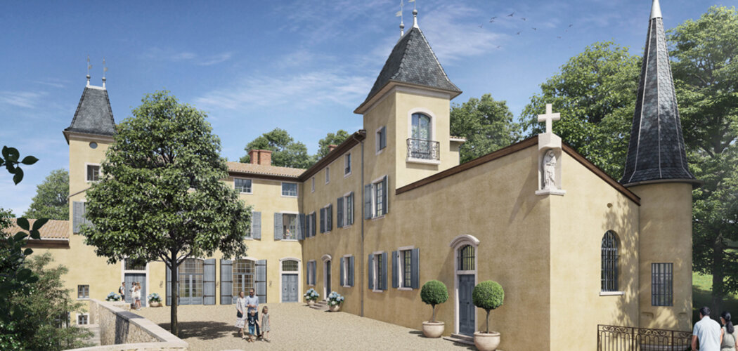 Programme immobilier neuf CHATEAU LA GUERRIÈRE - Couzon-au-Mont-d’Or : résidence neuve dans un château rénové, proche de Lyon (69270) - Référence : 15635