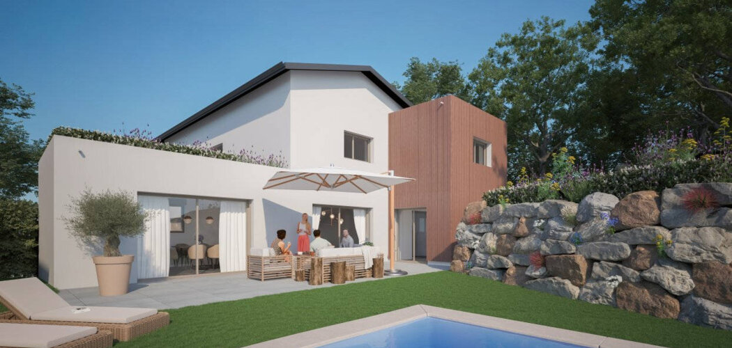 Programme immobilier neuf LE HAMEAU DES AMOUREUX - Décines-Charpieu : logements neufs modulables et verdoyants en centre-ville (69150) - Référence : 14871