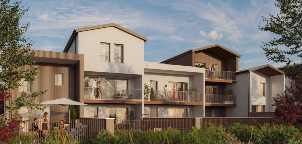 Programme immobilier neuf LE HAMEAU DES AMOUREUX - Décines-Charpieu : logements neufs modulables et verdoyants en centre-ville (69150) - Référence : 14871