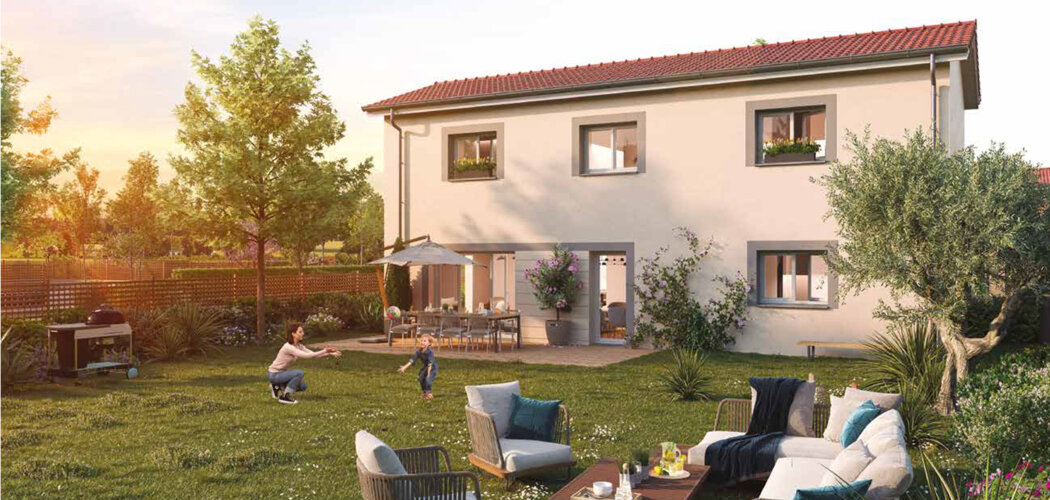Programme immobilier neuf Les Villas Gambetta - Genas  à deux pas du centre et de l’aéroport (69740) - Référence : 16027