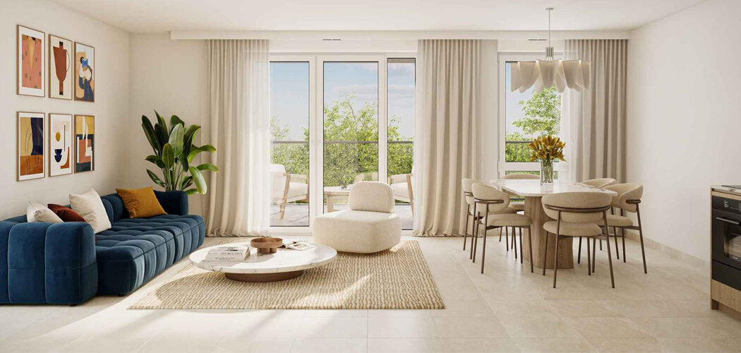 Programme immobilier neuf Auréa - Genas quelques km de la zone d’activité Mi-Plaine (69740) - Référence : 14016