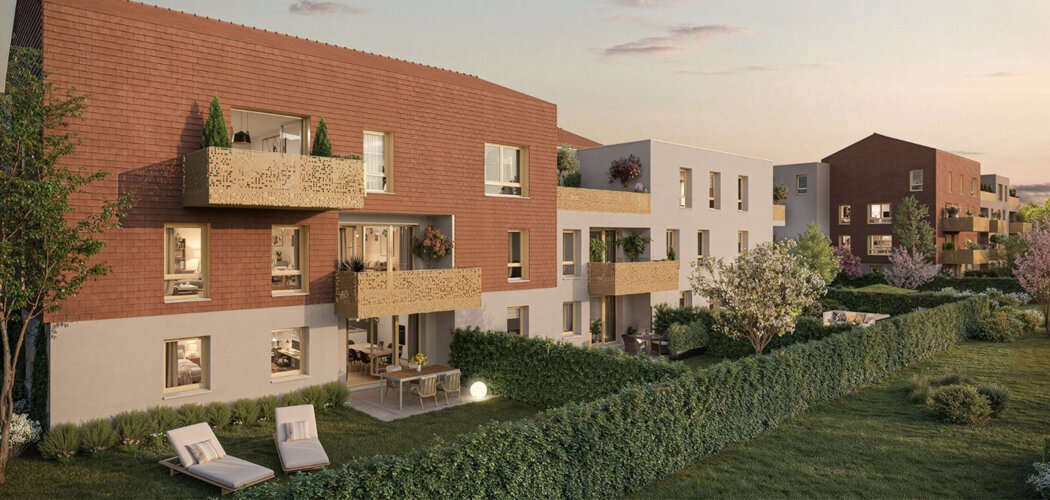 Programme immobilier neuf Auréa - Genas quelques km de la zone d’activité Mi-Plaine (69740) - Référence : 14016