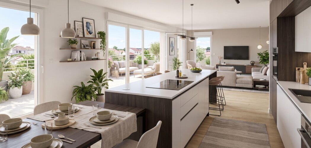Programme immobilier neuf Coté Garon - Givors gare accessible à pied et Lyon à 25 min (69700) - Référence : 18304