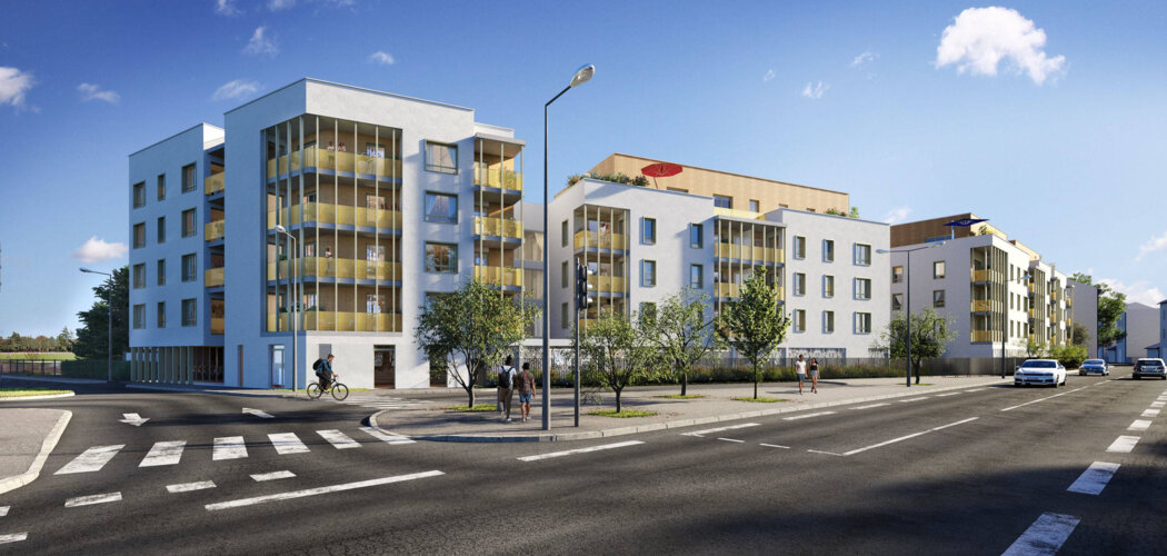 Programme immobilier neuf LE STADIUM - Givors : logements neufs sécurisés et verdoyants proche des transports (69700) - Référence : 15244