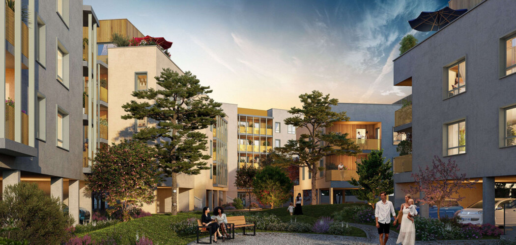 Programme immobilier neuf LE STADIUM - Givors : logements neufs sécurisés et verdoyants proche des transports (69700) - Référence : 15244