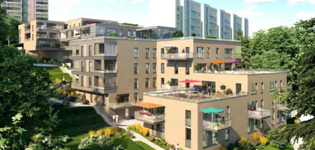 Programme immobilier neuf 180° - La Mulatière : Appartements T2–T5 avec espaces extérieurs et parkings sécurisés près des commerces (69350) - Référence : 443