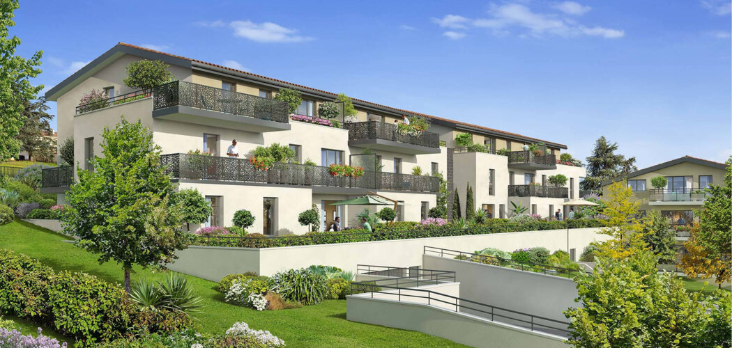 Programme immobilier neuf Les Terrasses de l’Ouest - Lentilly : Résidence T2–T4 avec cadre naturel et confort optimisé proche des commodités (69210) - Référence : 14624