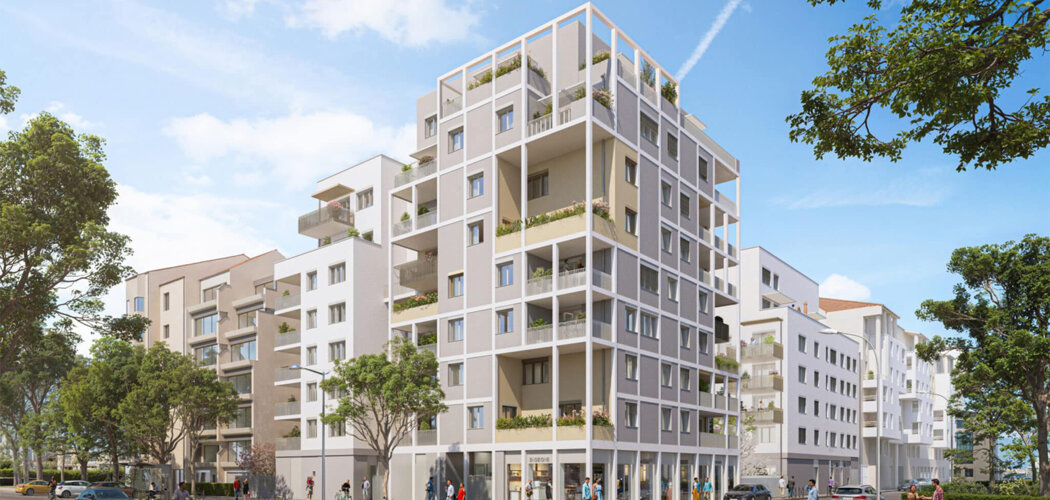 Programme immobilier neuf Opaline - Lyon 07 quartier Gerland proche métro B (69007) - Référence : 12782