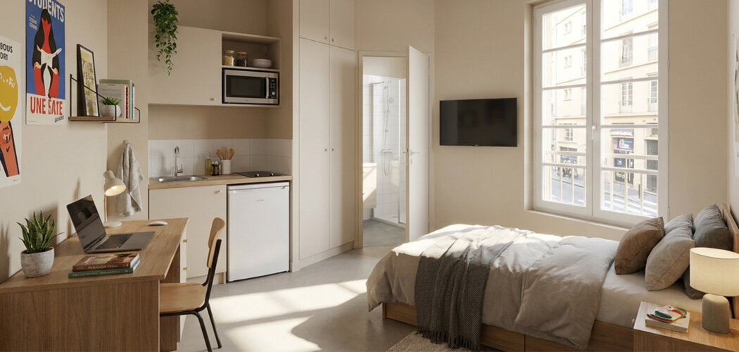 Programme immobilier neuf RUE RAOUL SERVANT - Lyon 07 studio en réhabilitation au dernier étage (69007) - Référence : 17545