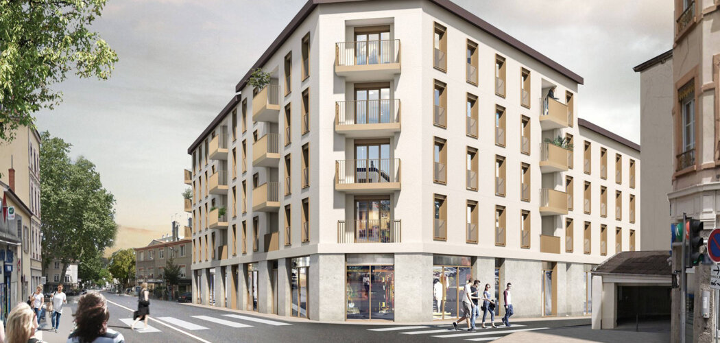Programme immobilier neuf Faubourg Valmy - Lyon 09 : Résidence studio–T4 avec cadre urbain et confort moderne proche des transports (69009) - Référence : 5485
