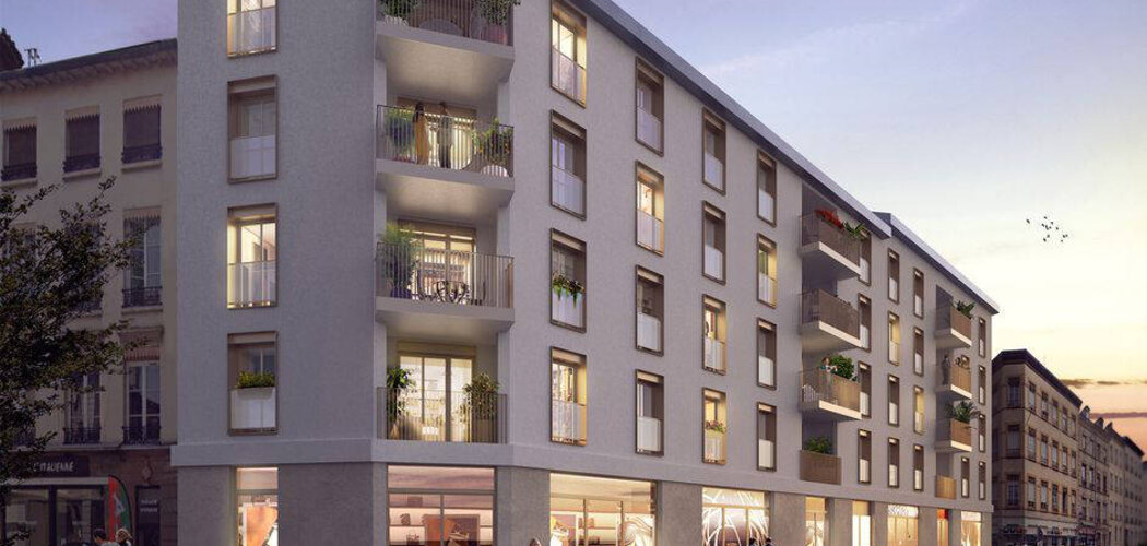 Programme immobilier neuf Faubourg Valmy - Lyon 09 : Résidence studio–T4 avec cadre urbain et confort moderne proche des transports (69009) - Référence : 5485