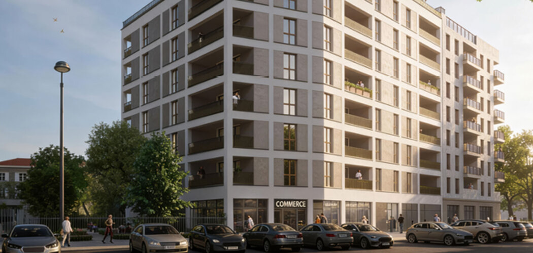 Programme immobilier neuf AUGUSTE - Lyon 7 quartier Girondins appartements neufs proches métro et Rhône (69007) - Référence : 17210
