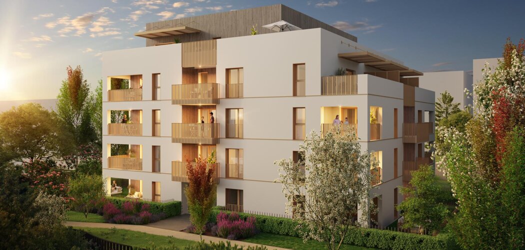 Programme immobilier neuf ELOGE - Lyon : logements neufs sécurisés et verdoyants proche des axes routiers (69008) - Référence : 8263