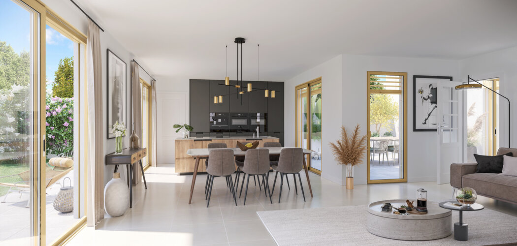 Programme immobilier neuf Tilia - Lyon : logements neufs T2–T5 proche du métro Hénon (69004) - Référence : 16940
