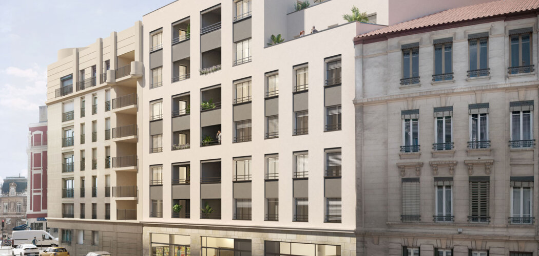 Programme immobilier neuf Villa Cornélie - Lyon : logements neufs T2–T5 proche du métro Jean Macé (69007) - Référence : 15908