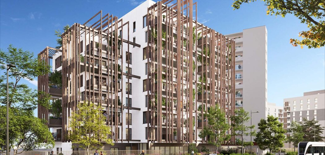 Programme immobilier neuf Céleste - Lyon Mermoz : logements neufs 2 à 5 pièces proches du tramway T6 et des commerces (69008) - Référence : 16019