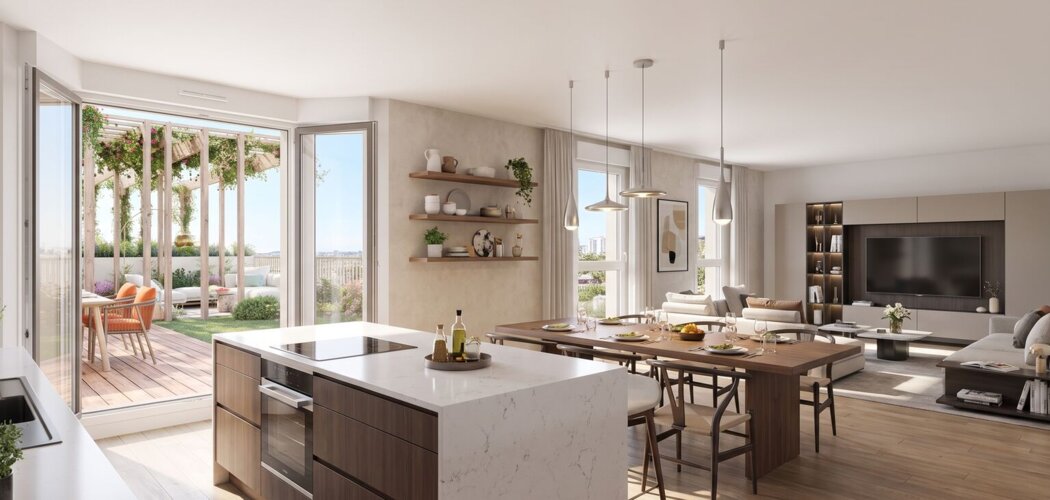 Programme immobilier neuf Céleste - Lyon Mermoz : logements neufs 2 à 5 pièces proches du tramway T6 et des commerces (69008) - Référence : 16019
