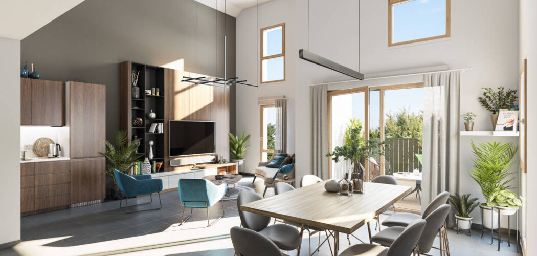 Programme immobilier neuf District 7 - Lyon : Résidence studio–T5 avec cadre urbain et confort optimisé proche des commodités (69007) - Référence : 14604