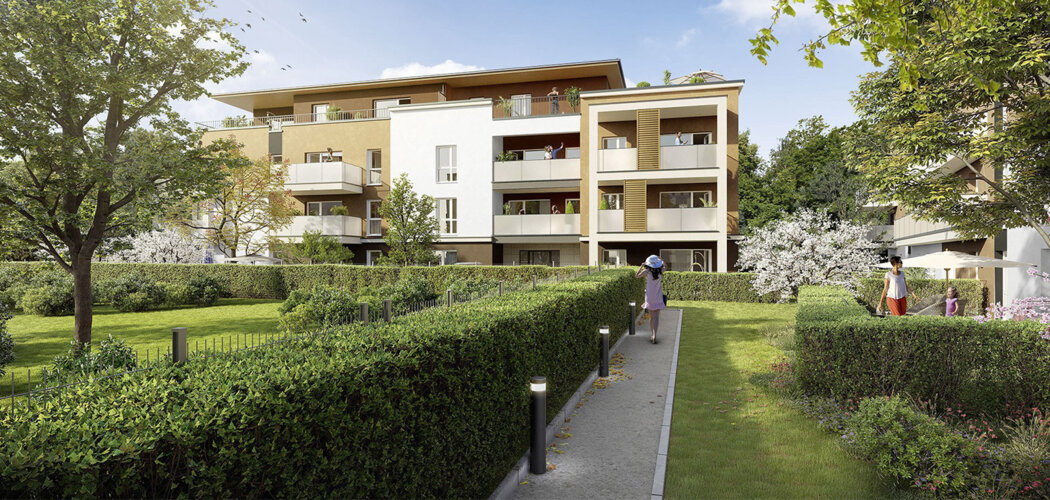 Programme immobilier neuf TERRASSES ET JARDINS - Meyzieu appartements 3 pièces près du T3 (69330) - Référence : 17544