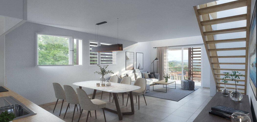 Programme immobilier neuf LE DOMAINE DES VIGNES - Millery : Résidence T2–T5 avec cadre historique et confort optimisé proche des espaces naturels (69390) - Référence : 6477