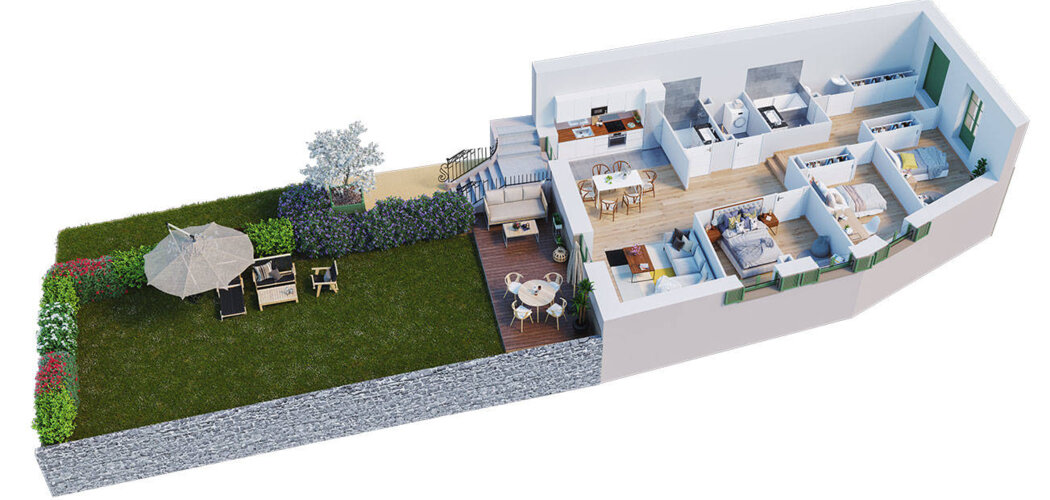 Programme immobilier neuf LE DOMAINE DES VIGNES - Millery : Résidence T2–T5 avec cadre historique et confort optimisé proche des espaces naturels (69390) - Référence : 6477