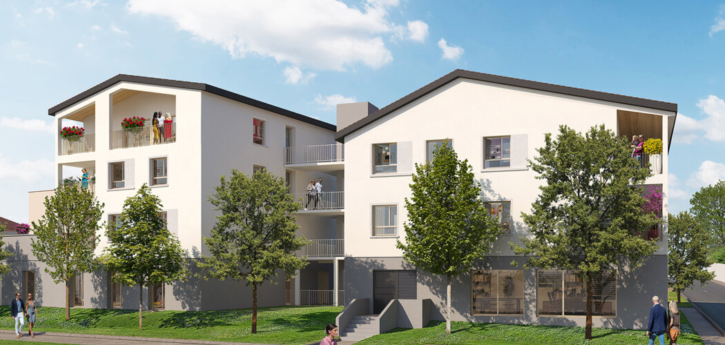 Programme immobilier neuf Côté Saône - Neuville-sur-Saône aux portes de Lyon à 11 min de la Part-Dieu (69250) - Référence : 15988
