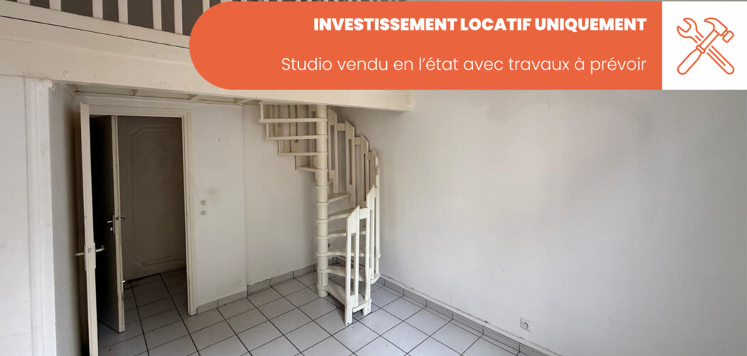 Programme immobilier neuf 22 Avenue Jean Jaurès - LOT 5 VENDUS EN L'ETAT LIBRE - Oullins, studio à rénover idéal pour un investissement locatif (69600) - Référence : 13337