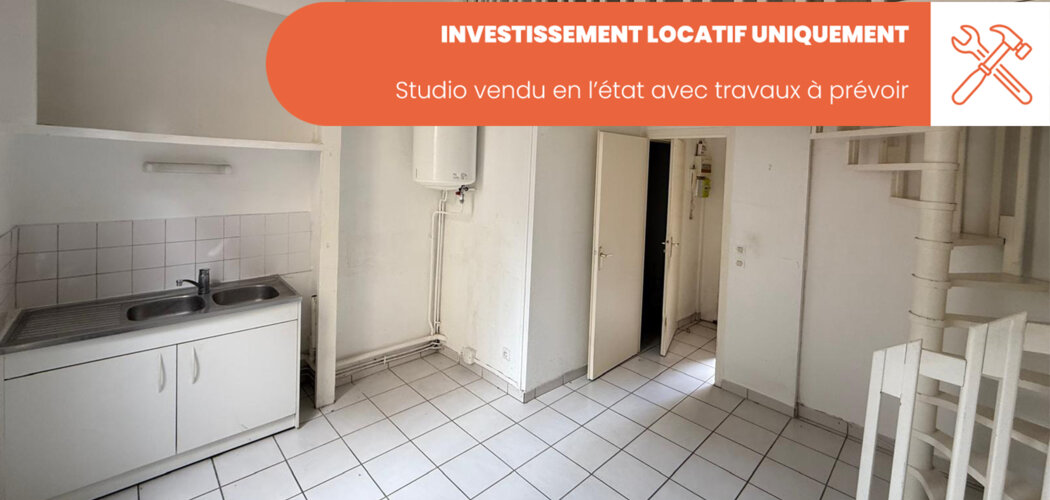 Programme immobilier neuf 22 Avenue Jean Jaurès - LOT 5 VENDUS EN L'ETAT LIBRE - Oullins, studio à rénover idéal pour un investissement locatif (69600) - Référence : 13337