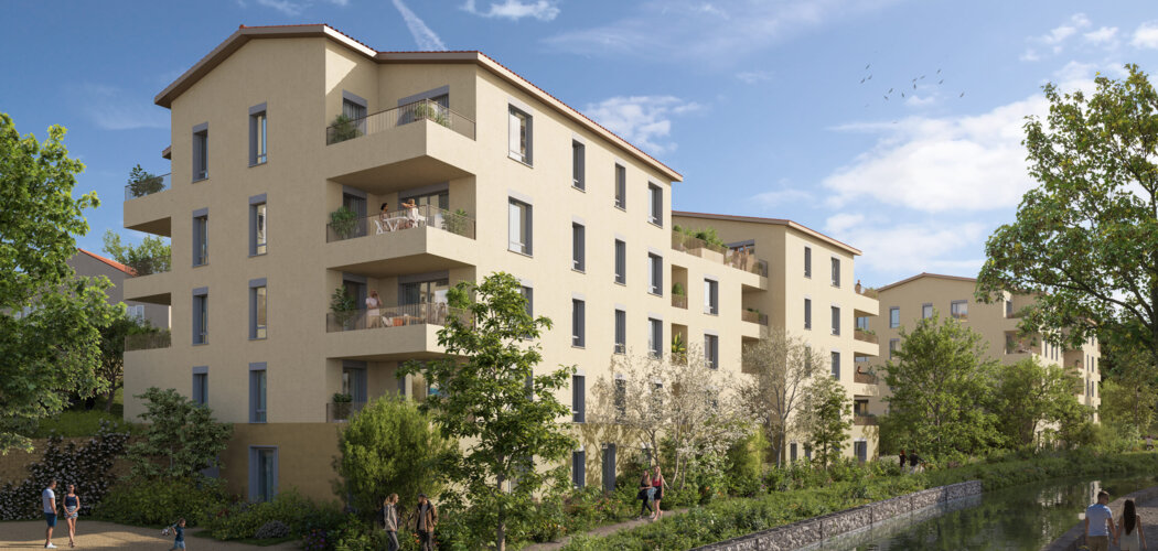 Programme immobilier neuf JARDIN CELADON - Pontcharra-sur-Turdine  résidence au bord du Torranchin (69490) - Référence : 9508