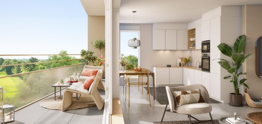 Programme immobilier neuf JARDIN PRIVÉ -  Rillieux-la-Pape : logements neufs sécurisés et verdoyants proche des services (69140) - Référence : 15415