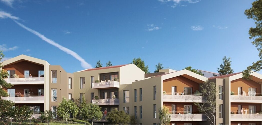 Programme immobilier neuf JARDIN PRIVÉ -  Rillieux-la-Pape : logements neufs sécurisés et verdoyants proche des services (69140) - Référence : 15415