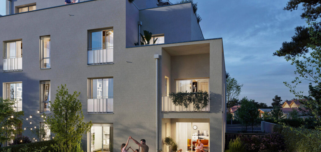 Programme immobilier neuf ESPRIT CRÉPIEUX - Rillieux-la-Pape : Résidence T1–T4 avec cadre résidentiel et confort optimisé proche des commodités (69140) - Référence : 14590