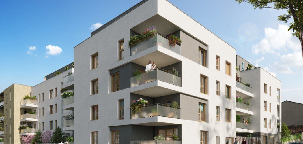 Programme immobilier neuf Square Rabelais - Saint-Fons : logements neufs écoresponsables et lumineux en centre-ville (69190) - Référence : 18008