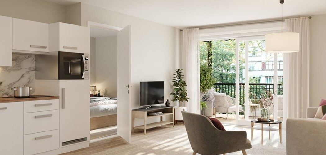 Programme immobilier neuf 23 Faubourg - Saint-Fons : logements neufs sécurisés et verdoyants proche des transports (69190) - Référence : 15511