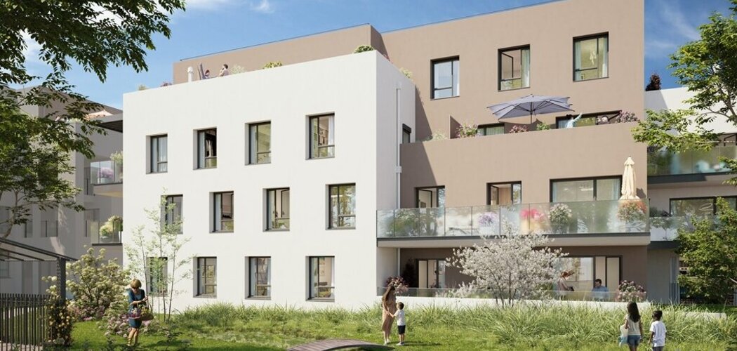 Programme immobilier neuf 23 Faubourg - Saint-Fons : logements neufs sécurisés et verdoyants proche des transports (69190) - Référence : 15511