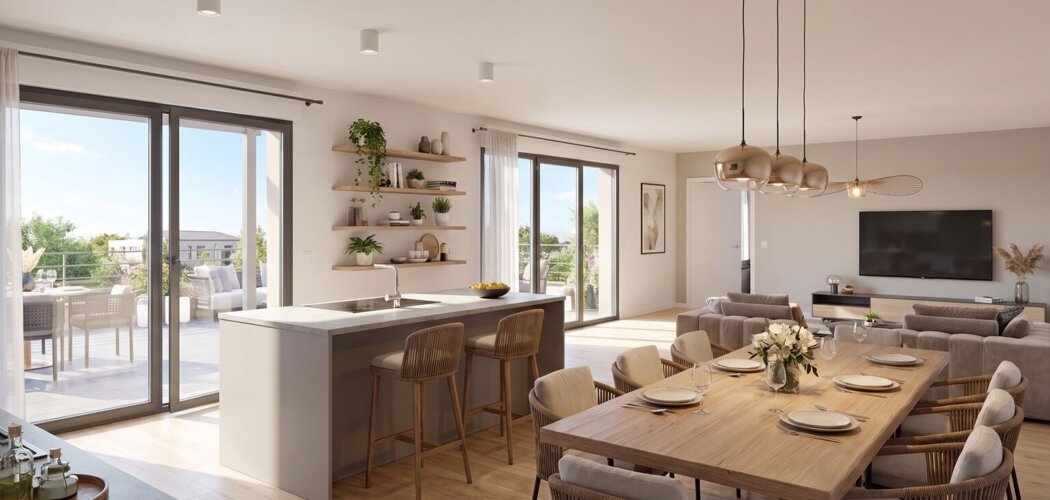 Programme immobilier neuf Lumiflore - Saint-Genis-Laval proche métro B (69230) - Référence : 16018