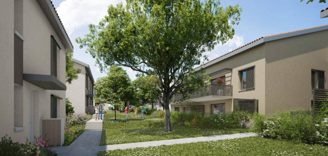 Programme immobilier neuf LE CLOS DES CERISIERS - Saint-Genis-les-Ollières : Résidence T2–T4 avec cadre authentique et confort optimisé proche des commodités (69290) - Référence : 6667