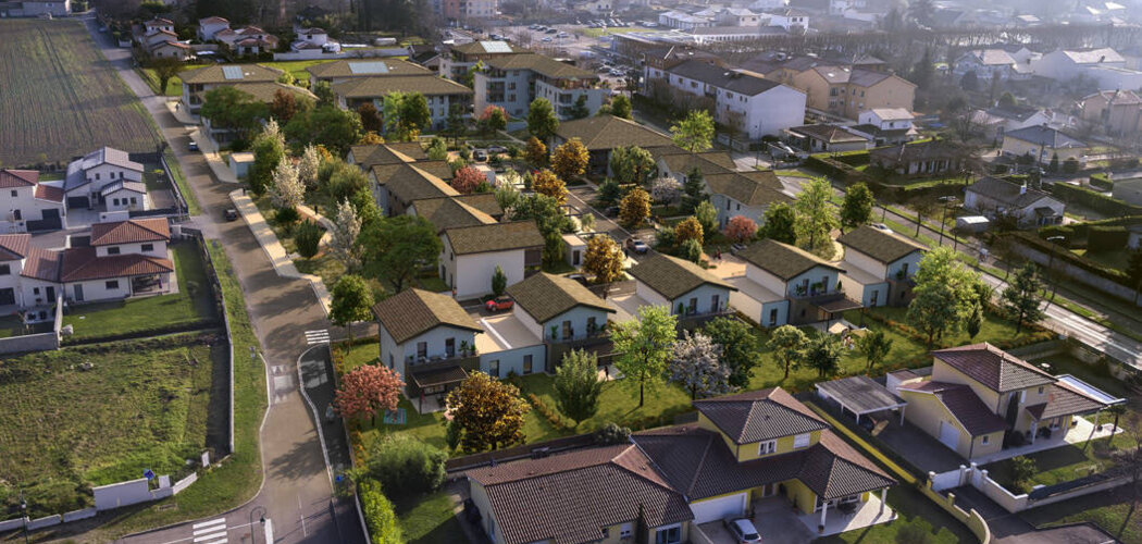 Programme immobilier neuf Les Prairies de Saint-Pierre - Saint-Pierre-de-Chandieu : Résidence T3–T5 avec cadre pavillonnaire et confort optimisé proche des commodités (69780) - Référence : 6895