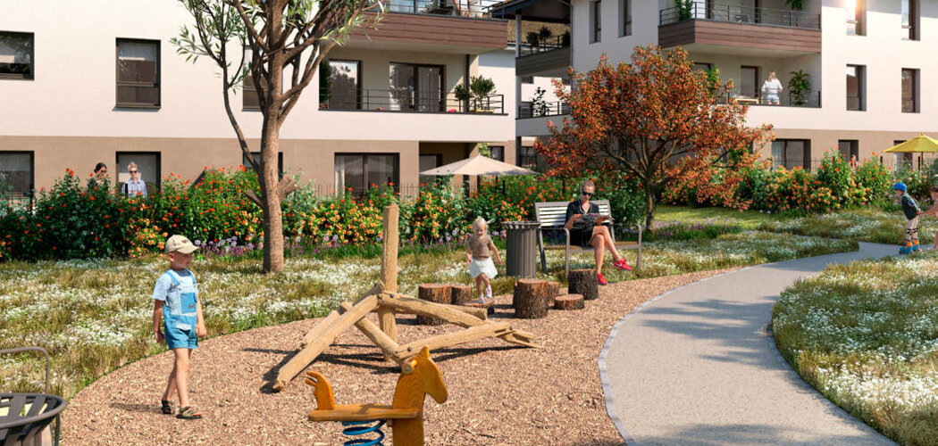 Programme immobilier neuf Les Prairies de Saint-Pierre - Saint-Pierre-de-Chandieu : Résidence T3–T5 avec cadre pavillonnaire et confort optimisé proche des commodités (69780) - Référence : 6895