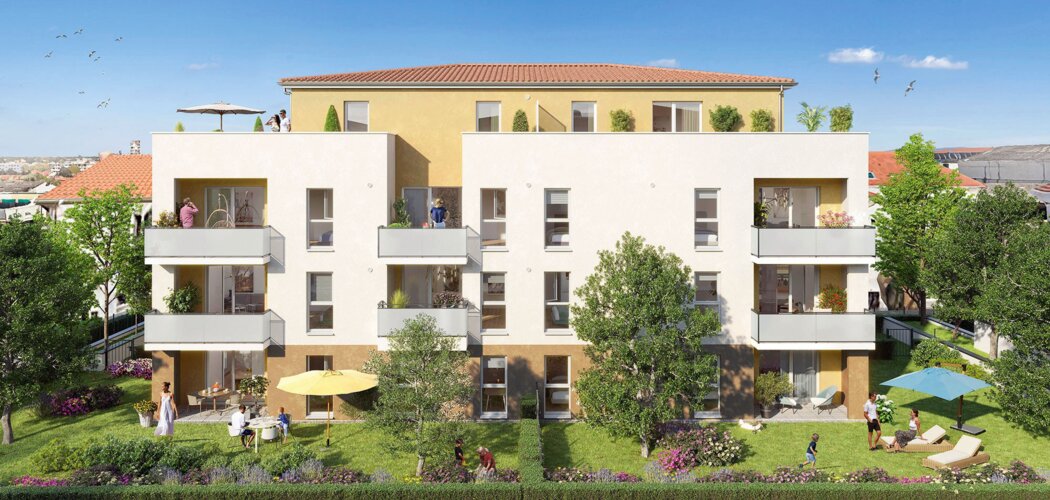 Programme immobilier neuf VILLA JARDIN - Saint-Priest proche gare à 15 min de Lyon Perrache (69800) - Référence : 16025