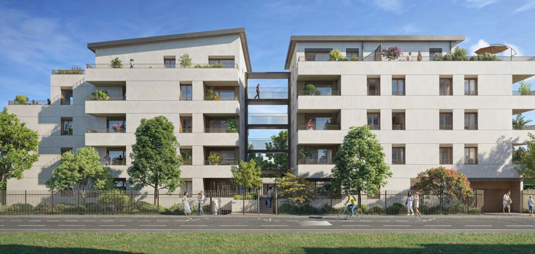 Programme immobilier neuf Résidence INTERVALLE - Sainte-Foy-lès-Lyon adresse résidentielle proche du Commandant Charcot (69110) - Référence : 16967