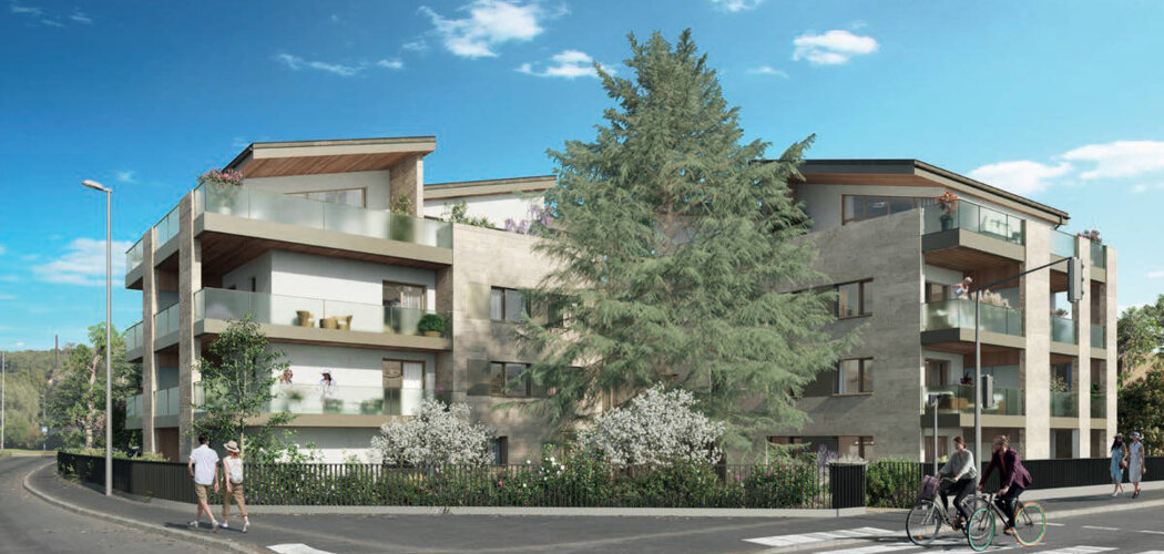 Programme immobilier neuf SNC SINGULIER - Sainte-Foy-lès-Lyon : logements neufs spacieux et jardin paysager à Lyon (69110) - Référence : 15706